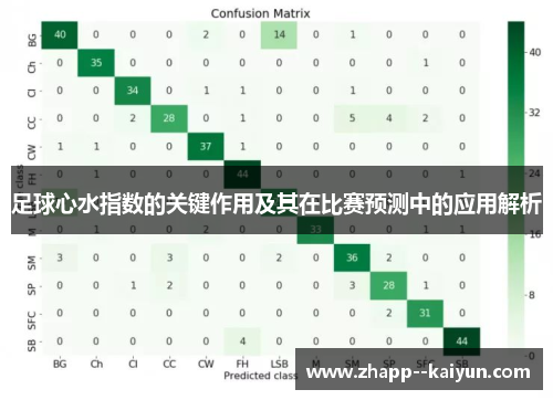 足球心水指数的关键作用及其在比赛预测中的应用解析